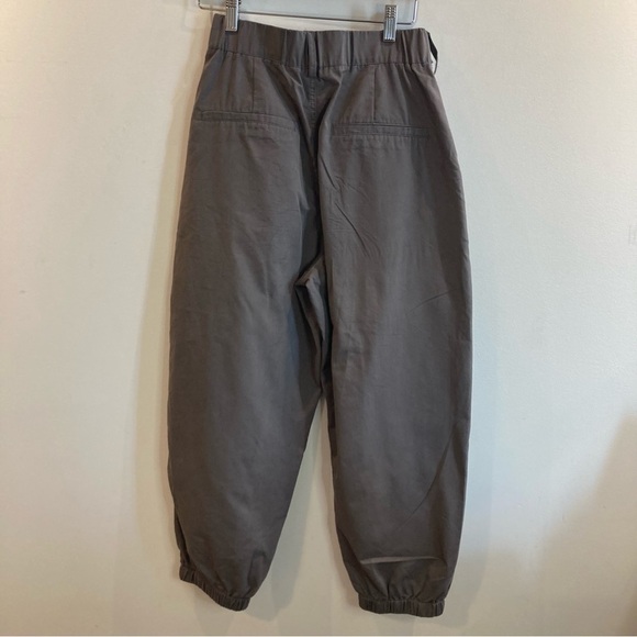 BASIC HOUSE Sz 26 Cargo Style Pants Buckle Closure Pockets Elastic Hemline Pants - Picture 7 of 16